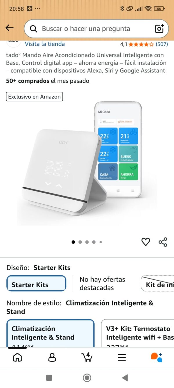 Mando aire acondicionado universal inteligente con base