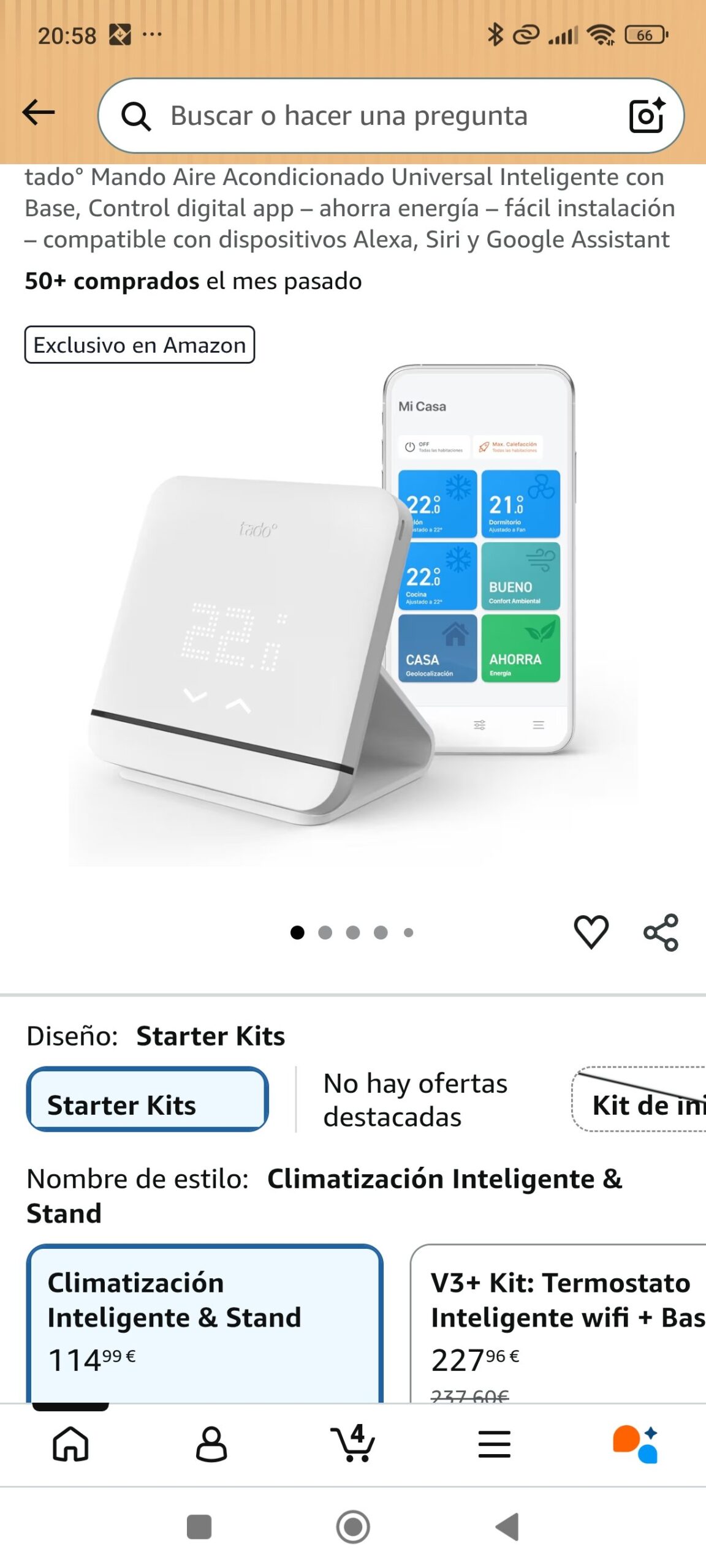 Mando aire acondicionado universal inteligente con base: imagen 1