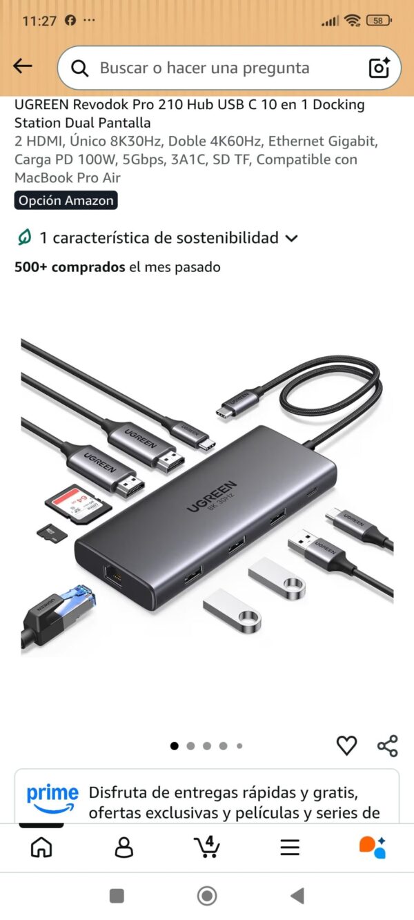 Estación de Acoplamiento 10 en 1 UGREEN Revodok Pro 210