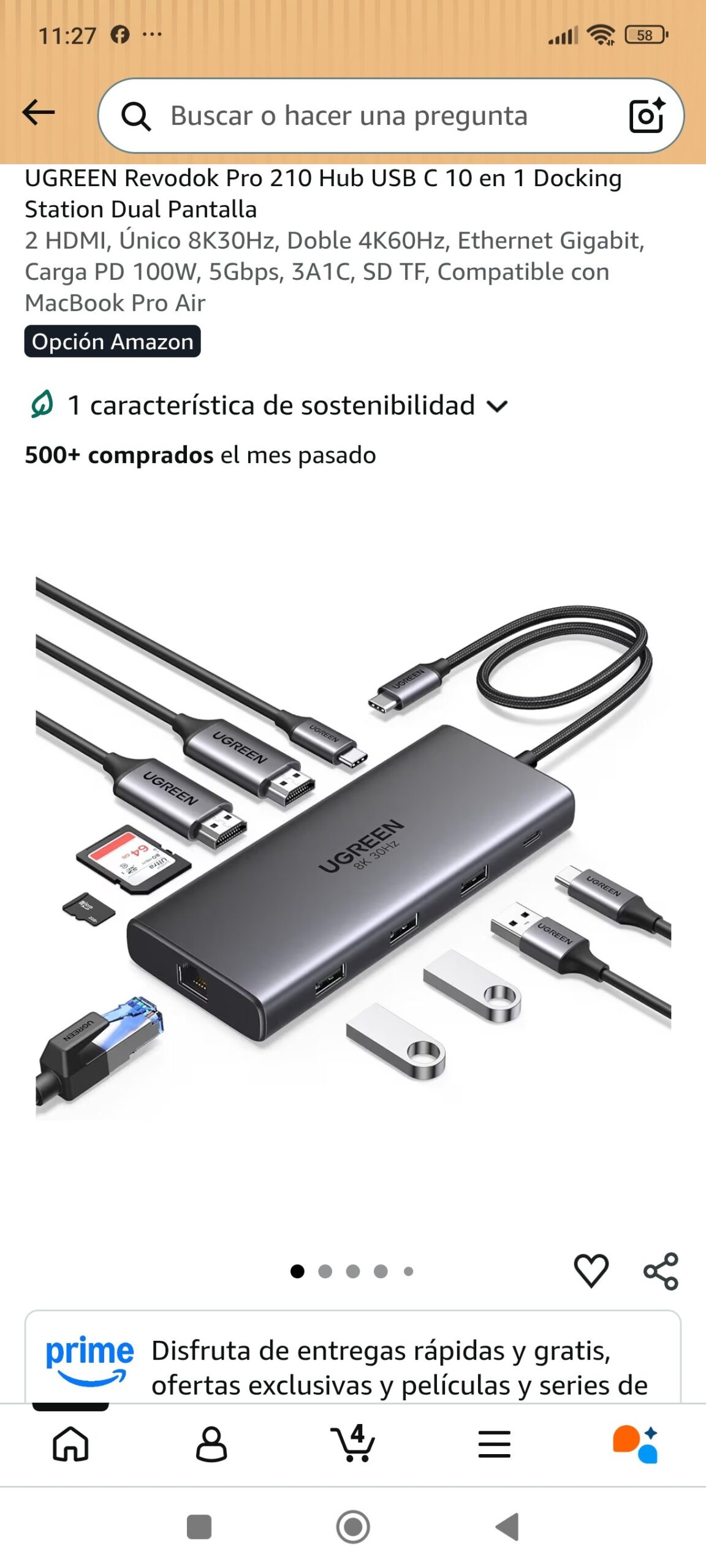 Estación de Acoplamiento 10 en 1 UGREEN Revodok Pro 210: imagen 2
