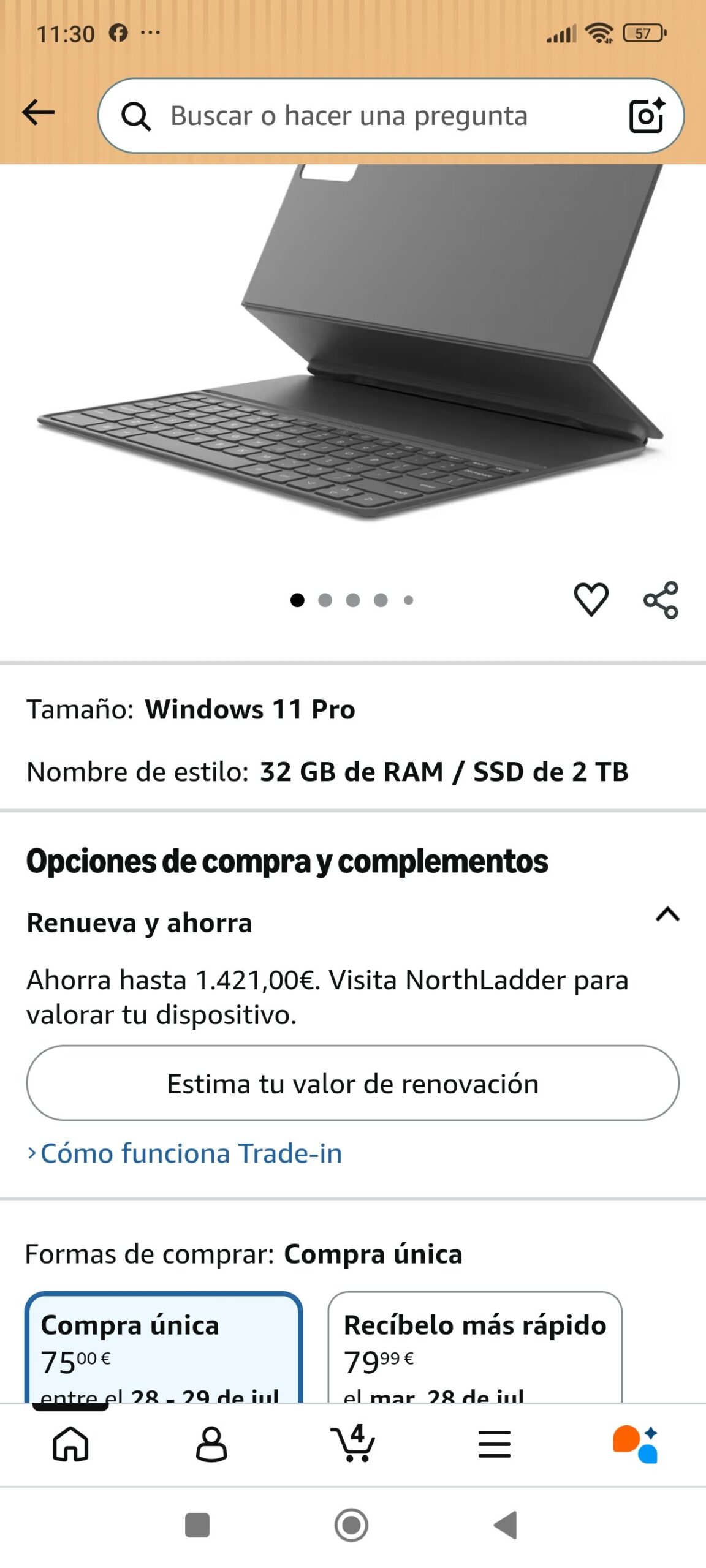 teclado folio tablet ideal tab plus: imagen 1