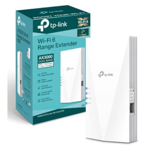 TP-Link RE700X - Repetidor WiFi 6 AX3000, Doble Banda, Puerto GE, EasyMesh | Amplificador de Señal WiFi