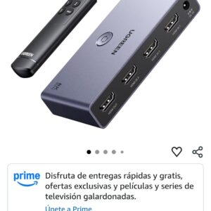 ugreen switch hdmi 3 entrada en 1 salida