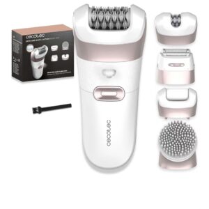 Depiladora eléctrica inalámbrica Cecotec SkinCare Depil-Action 6000 4in1 con 4 cabezales y luz LED – Blanca: imagen 2