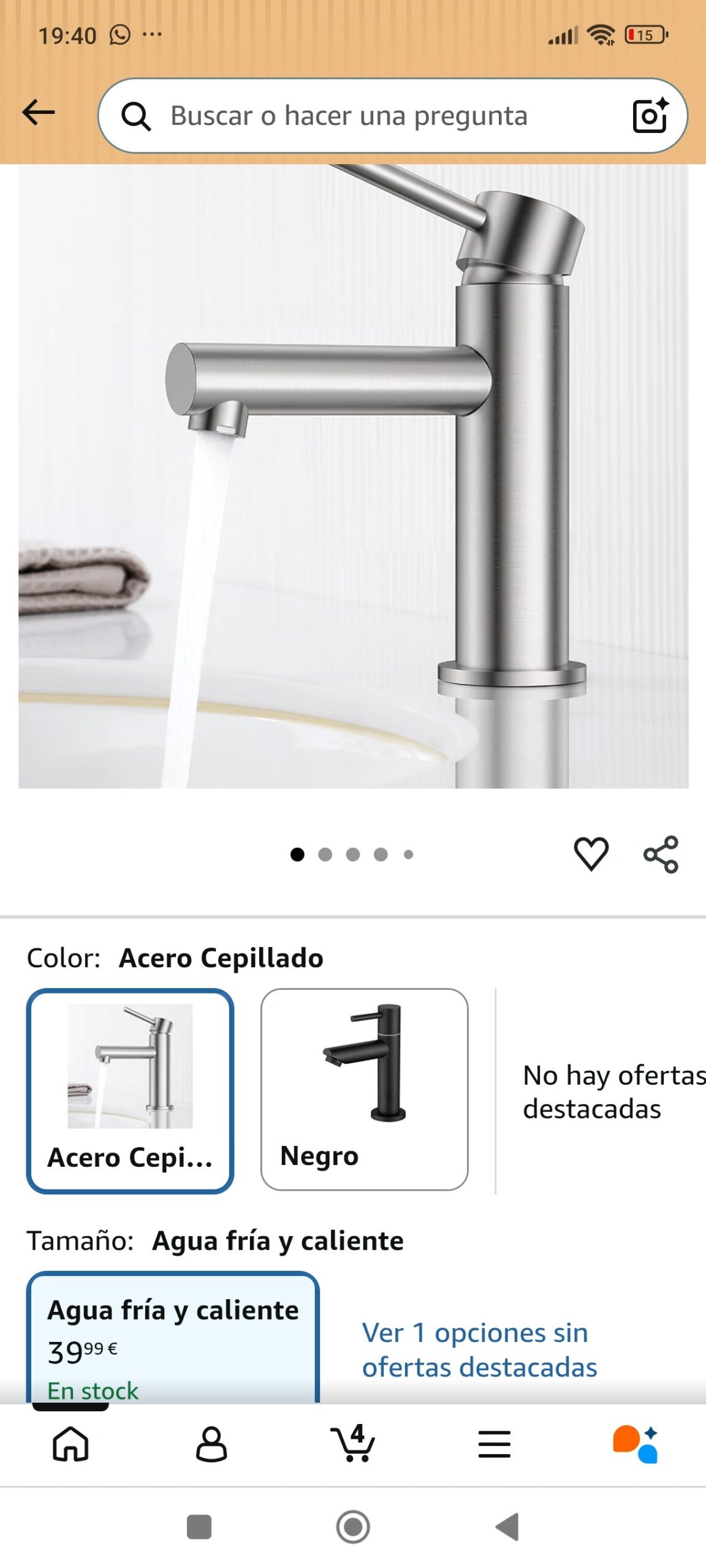 Grifo de lavabo: imagen 1