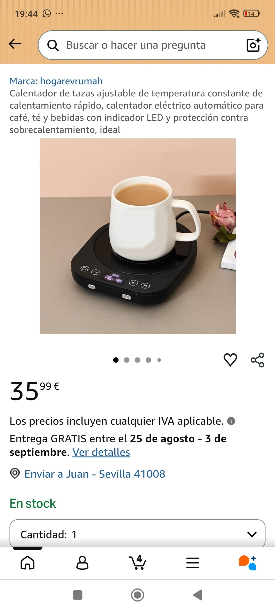 calentador de taza: imagen 1