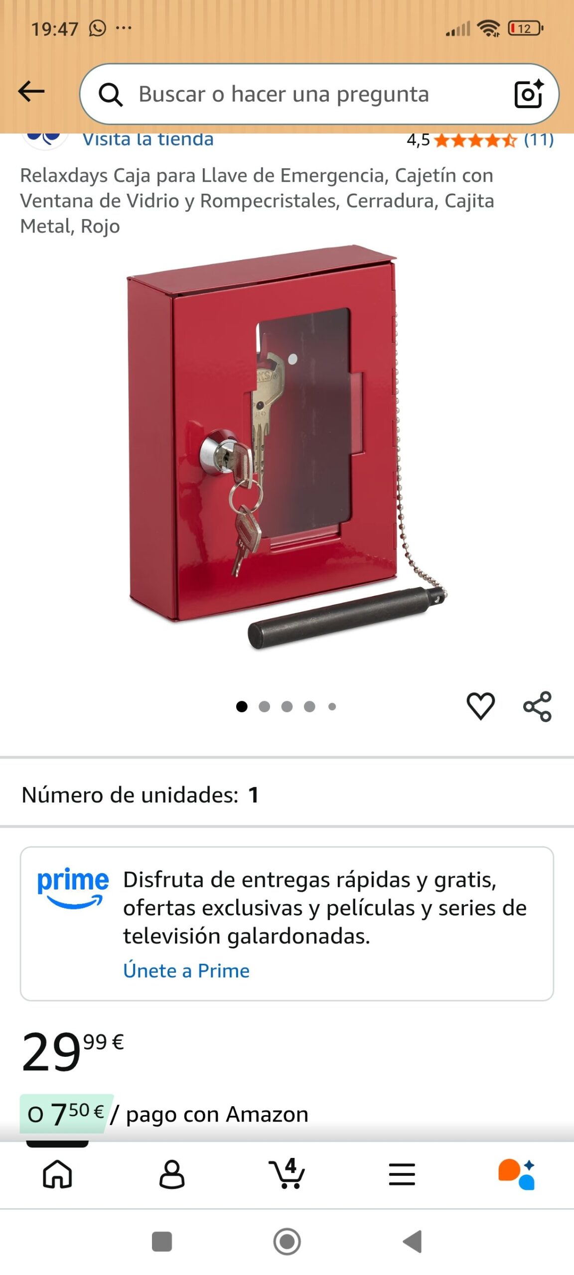 caja de llaves de emergencia: imagen 1