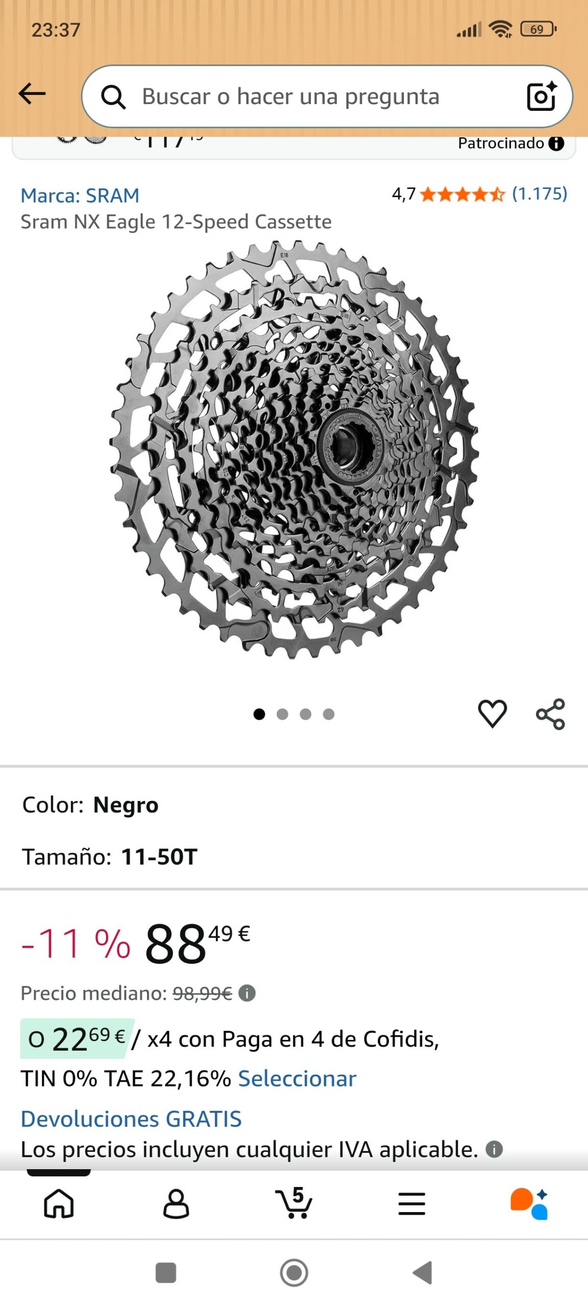piñón de bici: imagen 1