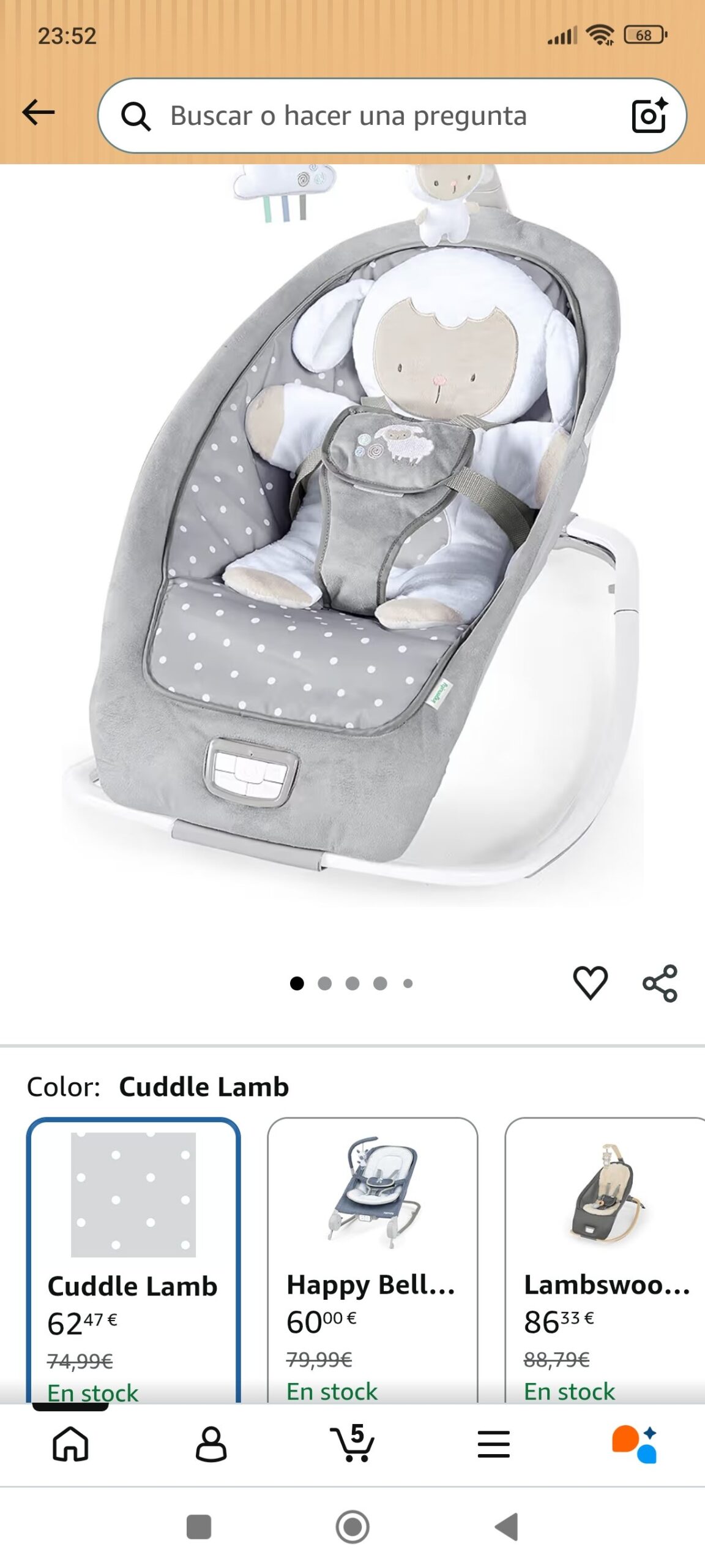 hamaca mecedora bebe: imagen 2
