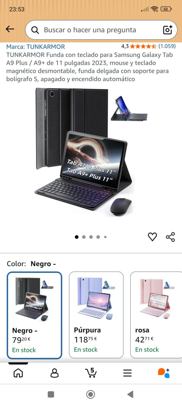 funda de teclado para table