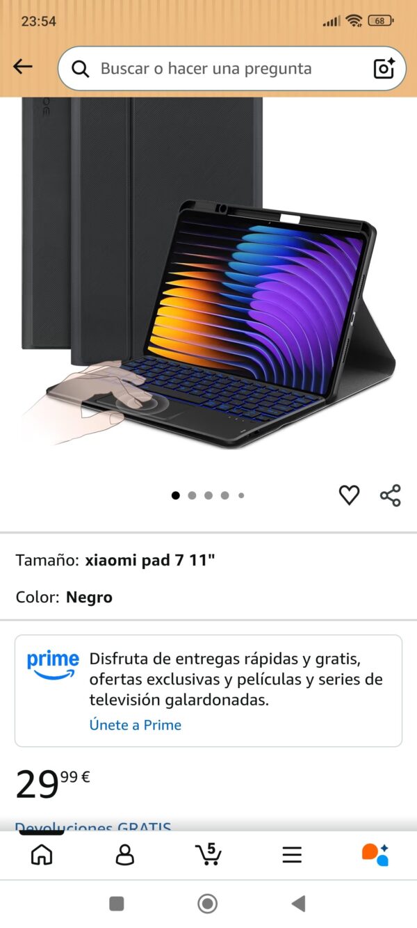 funda con teclado para table