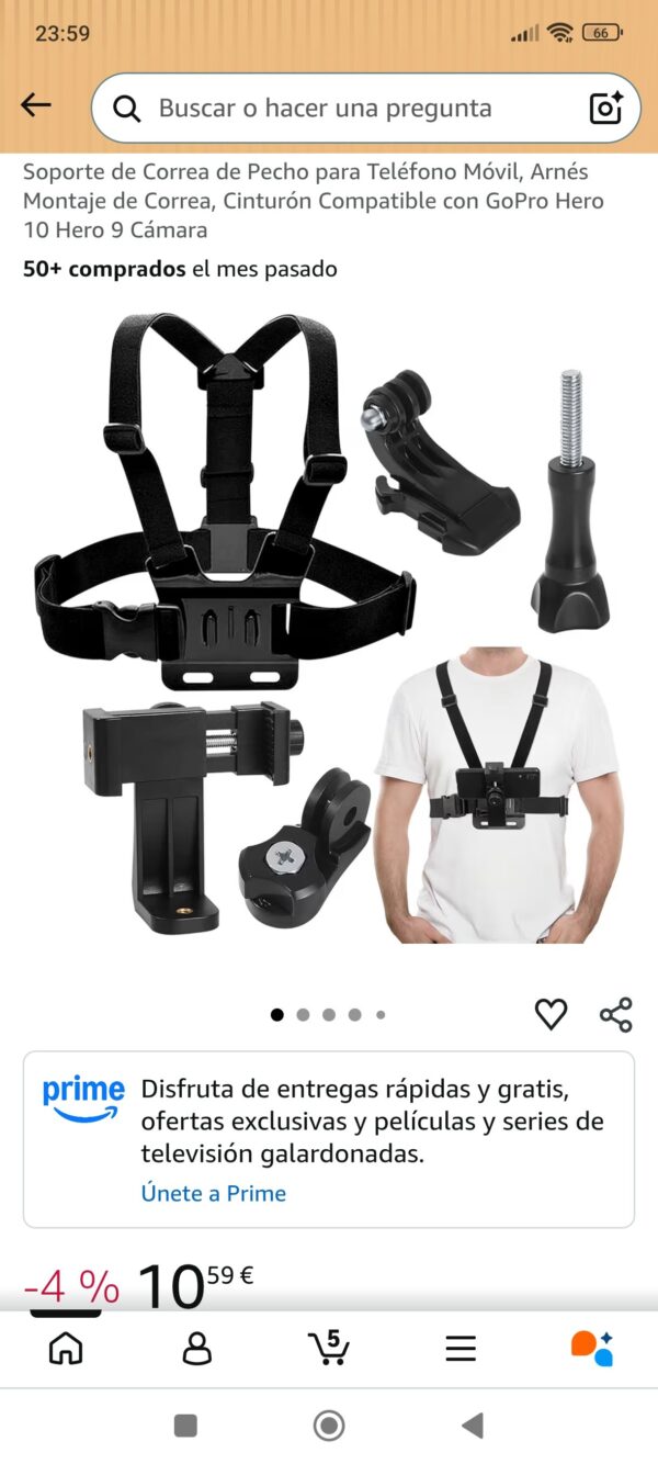 soporte de correa para pecho