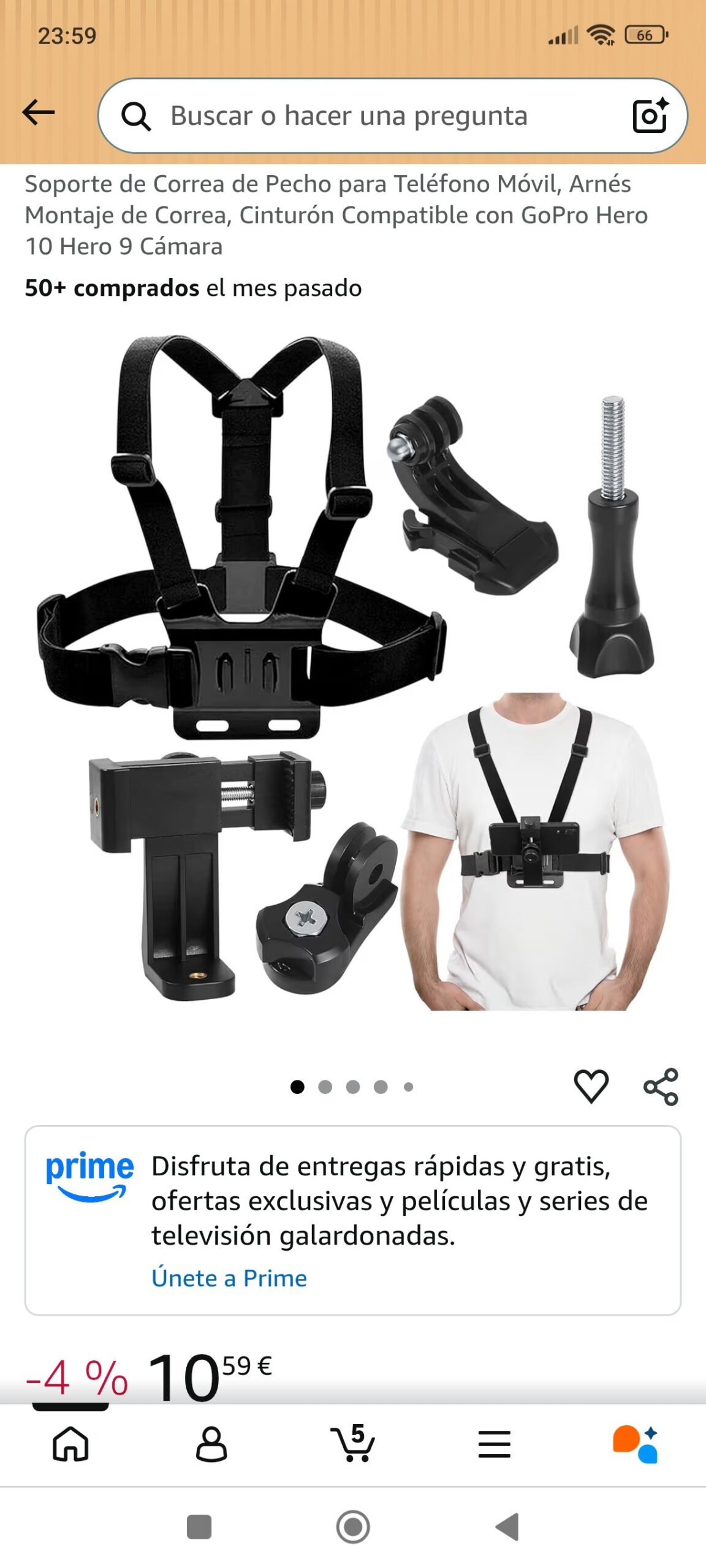 soporte de correa para pecho: imagen 1