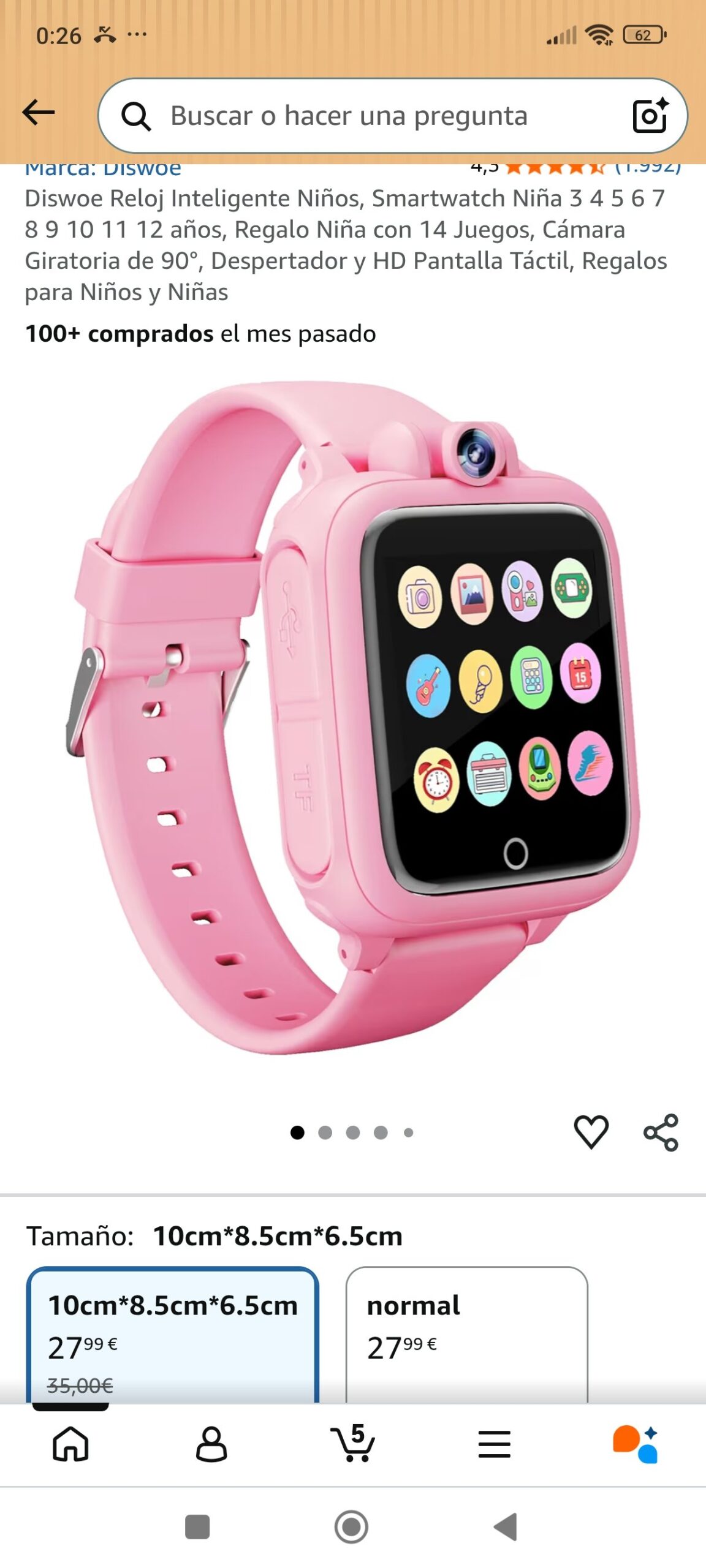 reloj inteligente para niño: imagen 1