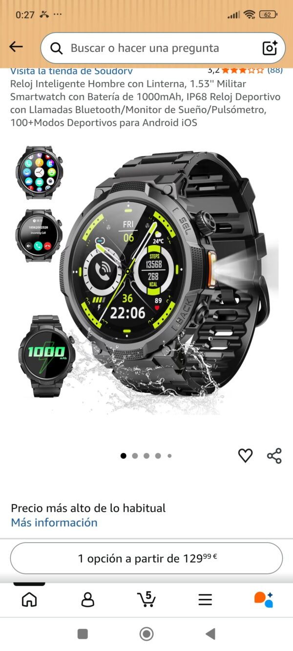 reloj inteligente para hombre