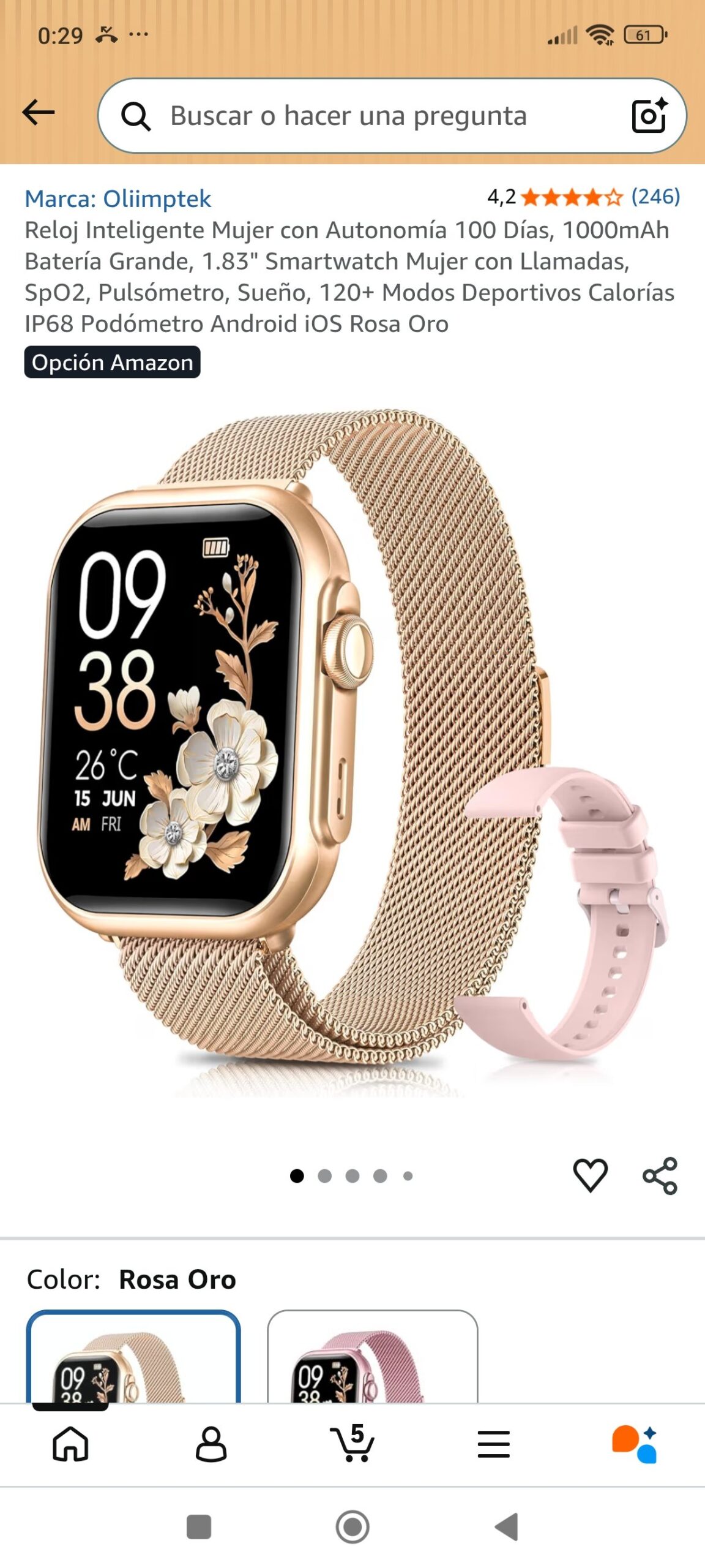 reloj inteligente mujer: imagen 1