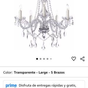 lampara de cristal colgante moderno