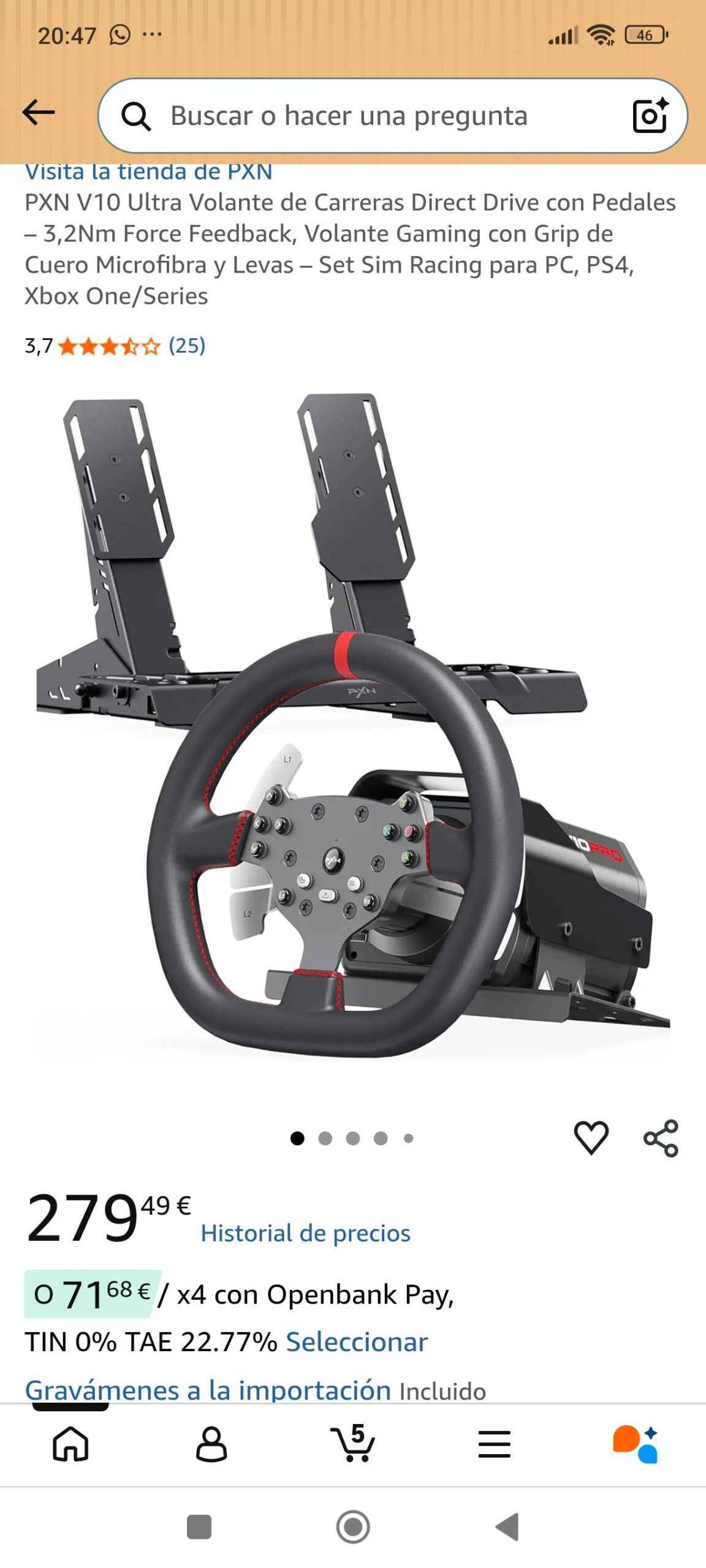 volante de carretera pc ps4: imagen 2