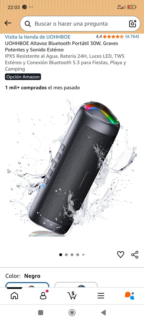 Altavoz bluetooth
