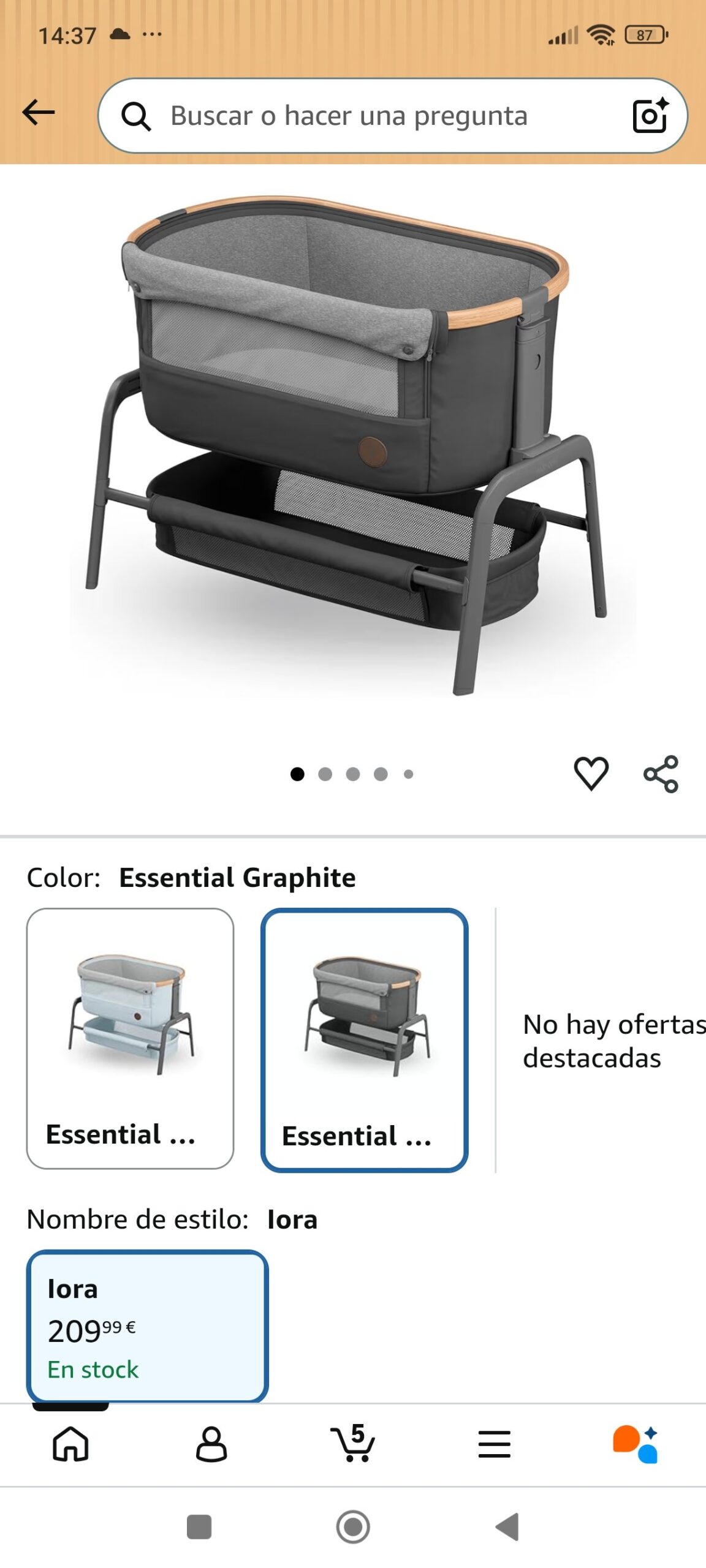 cuna de bebe - Imagen 2