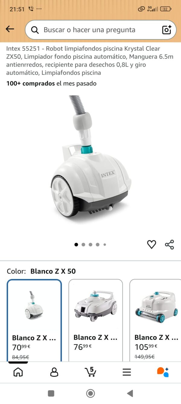 Robot limpia fondo