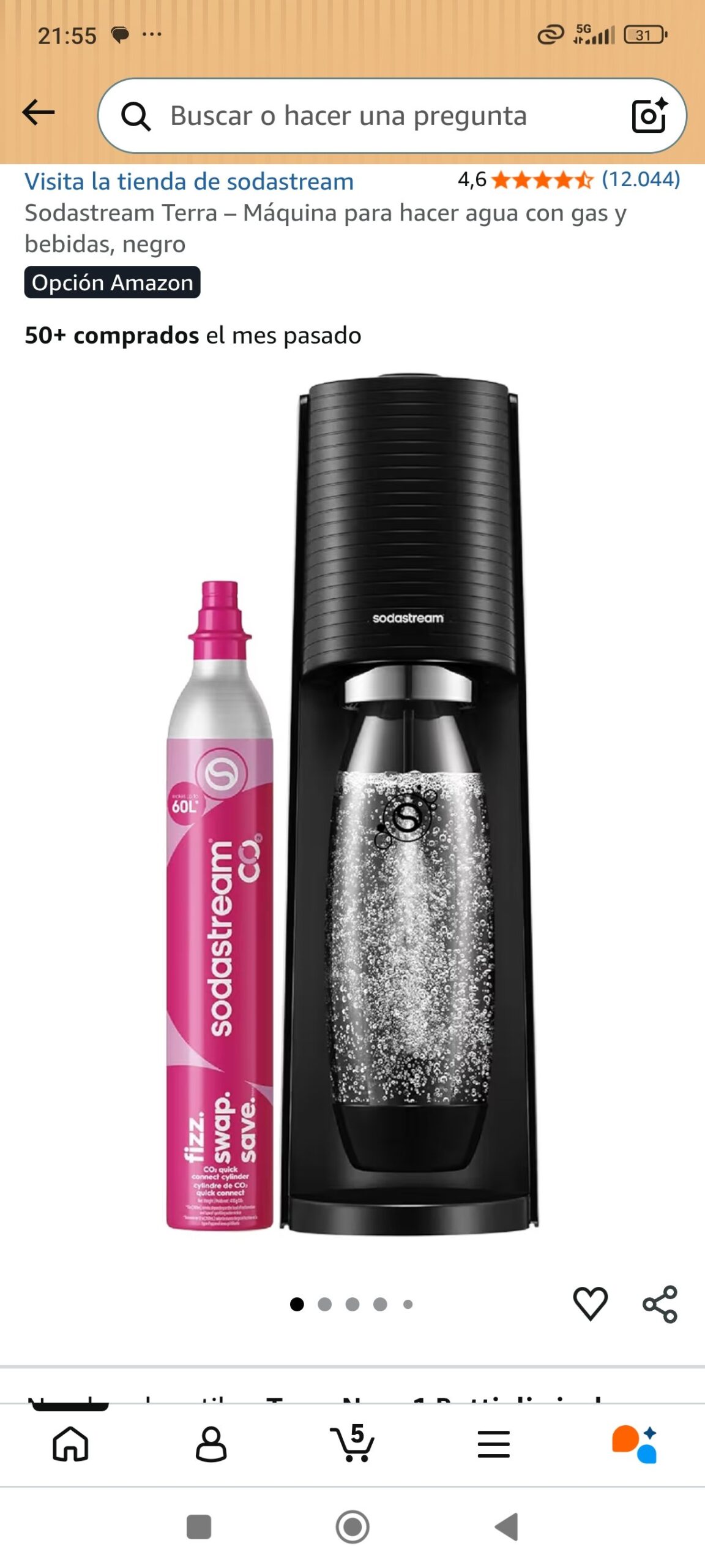 maquina para hacer agua con gas: imagen 1