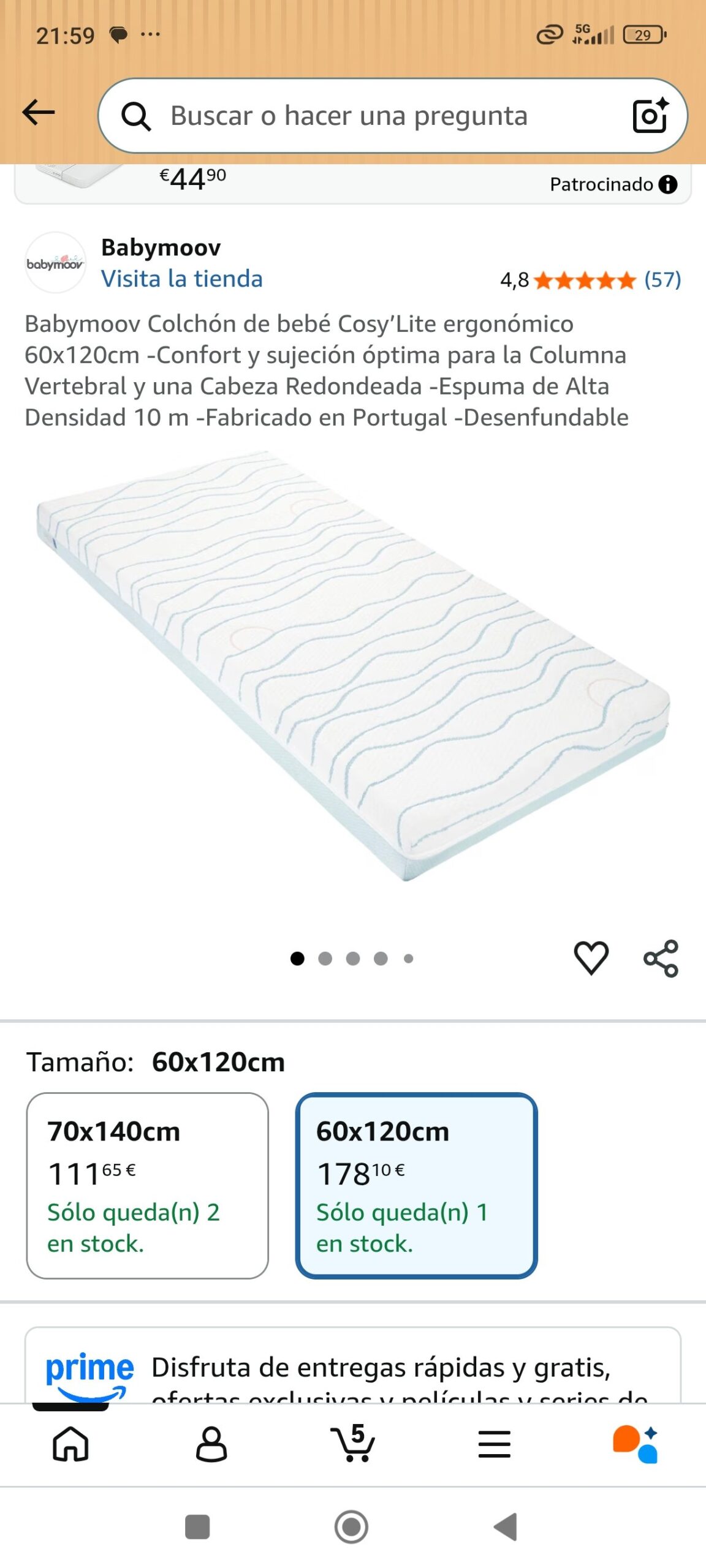 colchón de bebe: imagen 1
