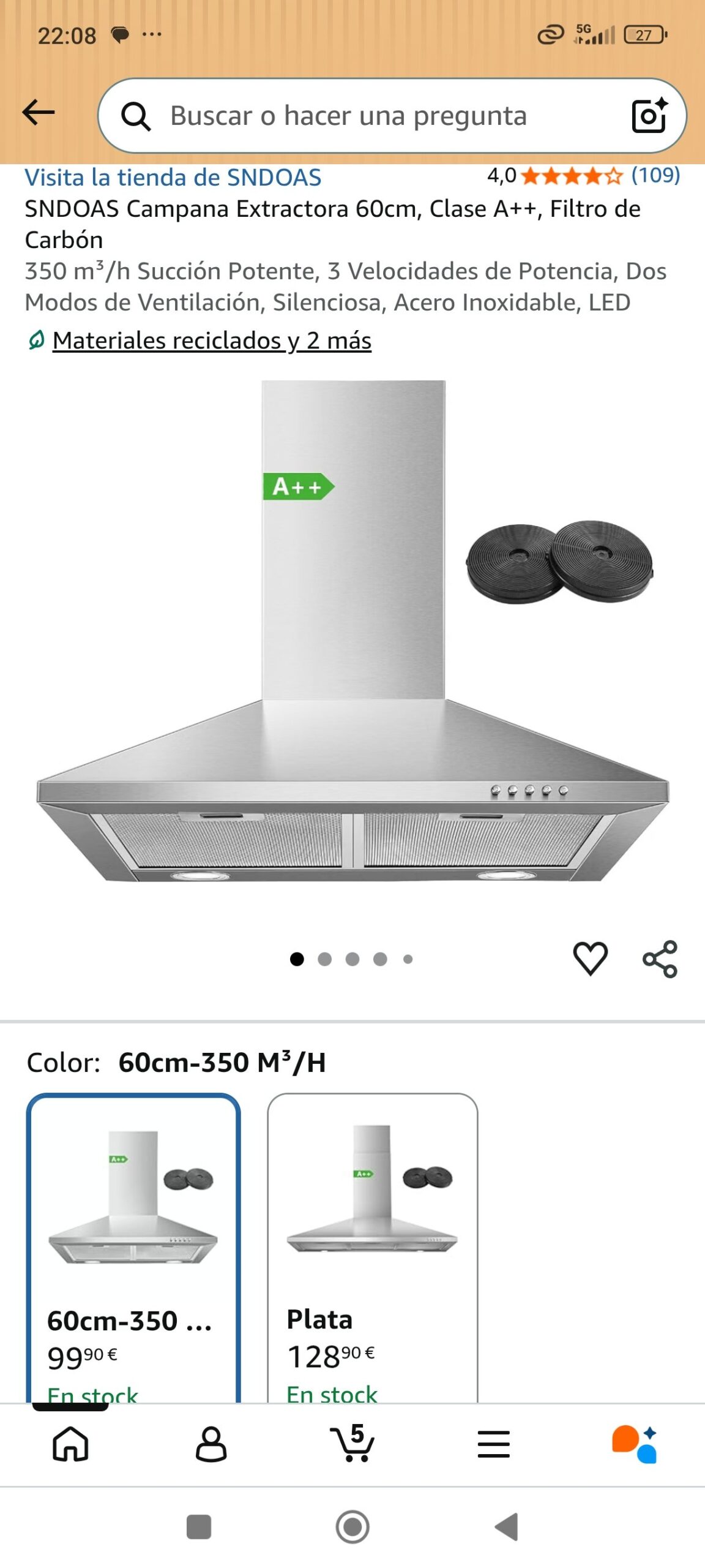 campana de extracción: imagen 1
