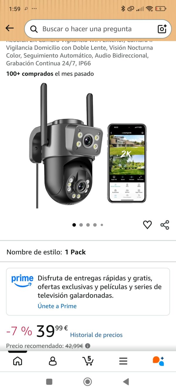 cámara de vigilancia