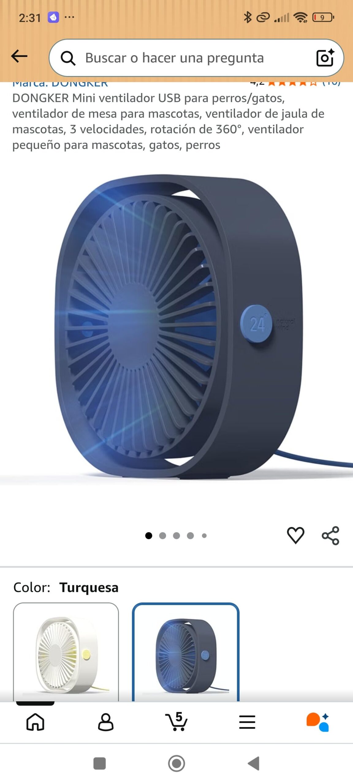 mini ventilador: imagen 1