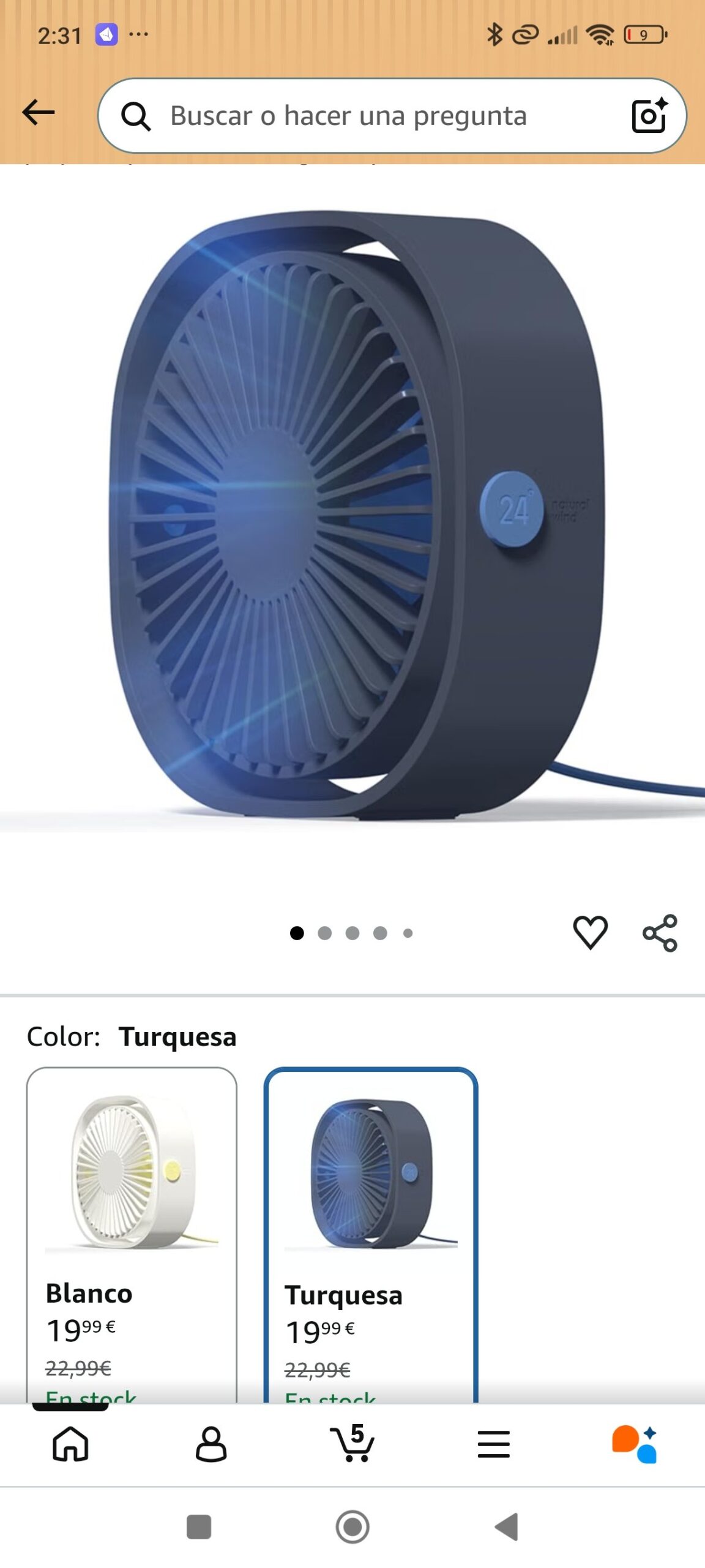 mini ventilador: imagen 2