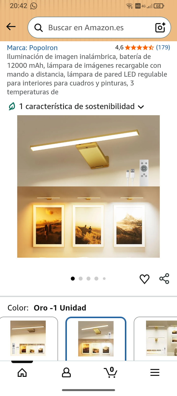 iluminación de imagen inalámbrica