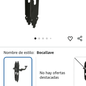 juego de dos manillas para puerta de paso