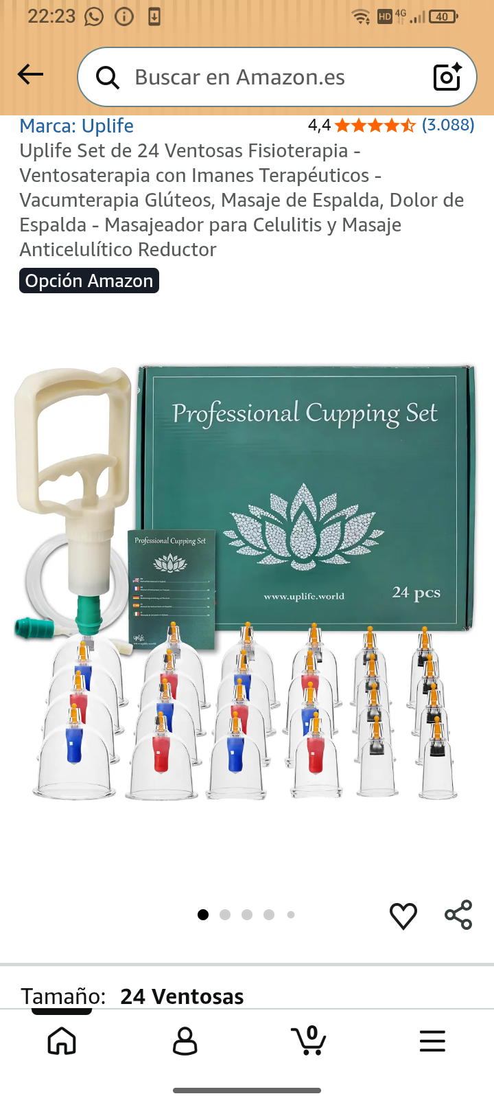 set de 24 ventosas fisioterapia - Imagen 2