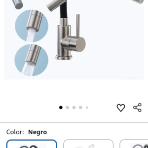 grifo de cocina flexible