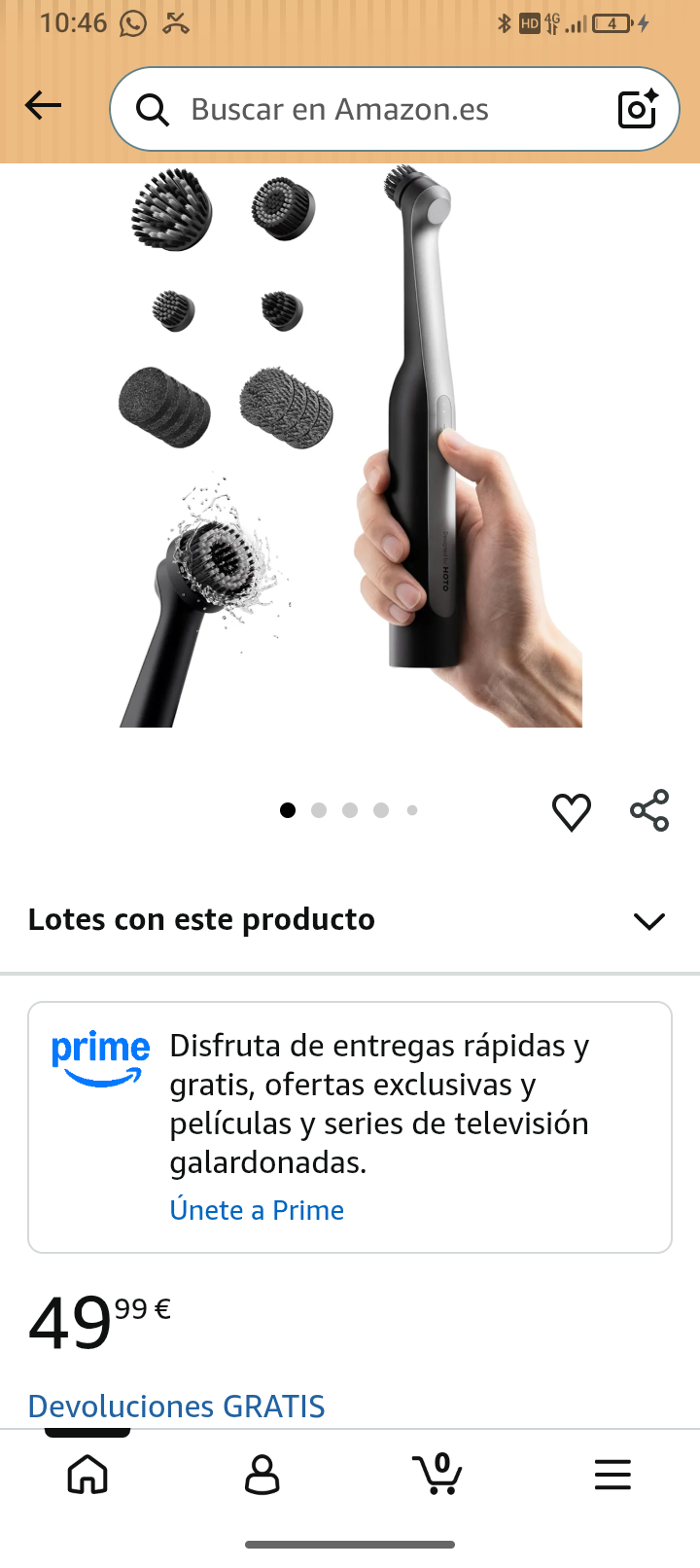 cepillo limpieza hogar eléctrico