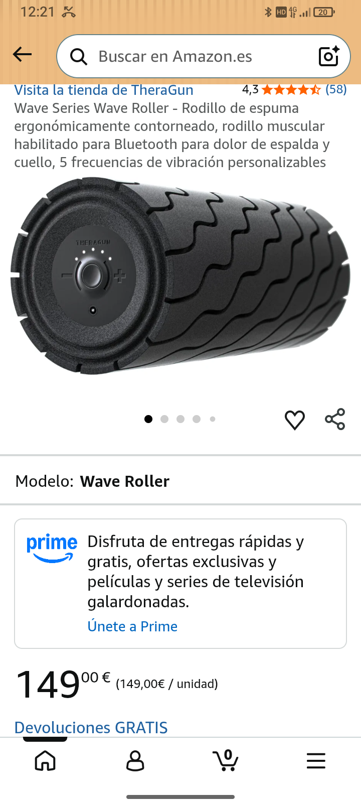 rodillo muscular para dolor de espalda