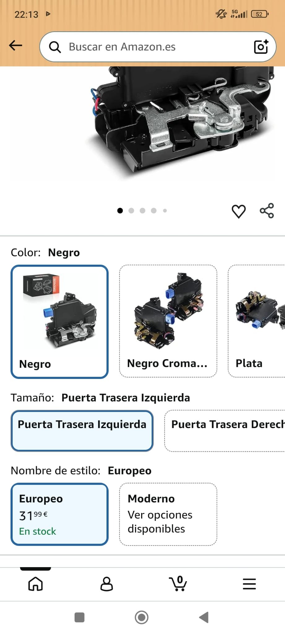 cerradura de puerta trasera - Imagen 2