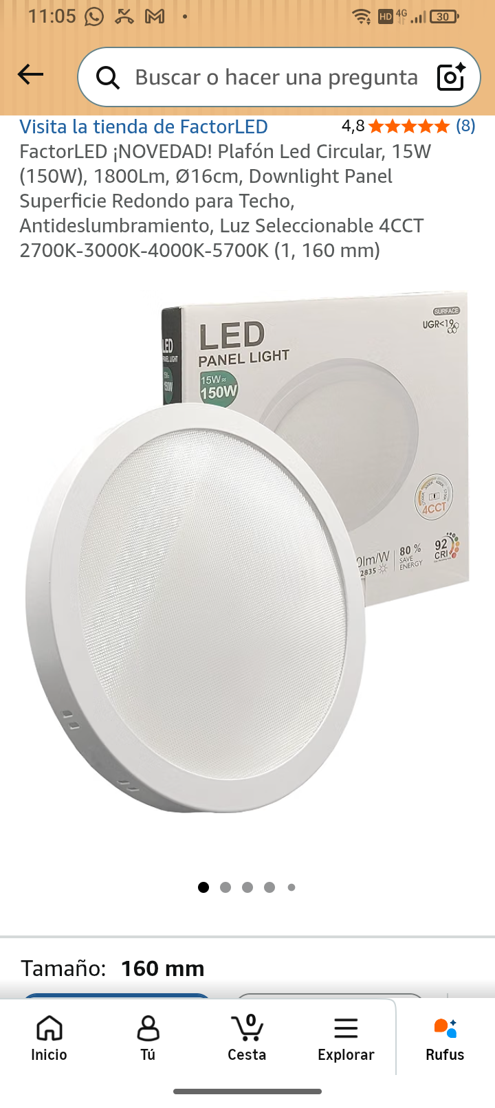 plataforma circular de led hay 2
