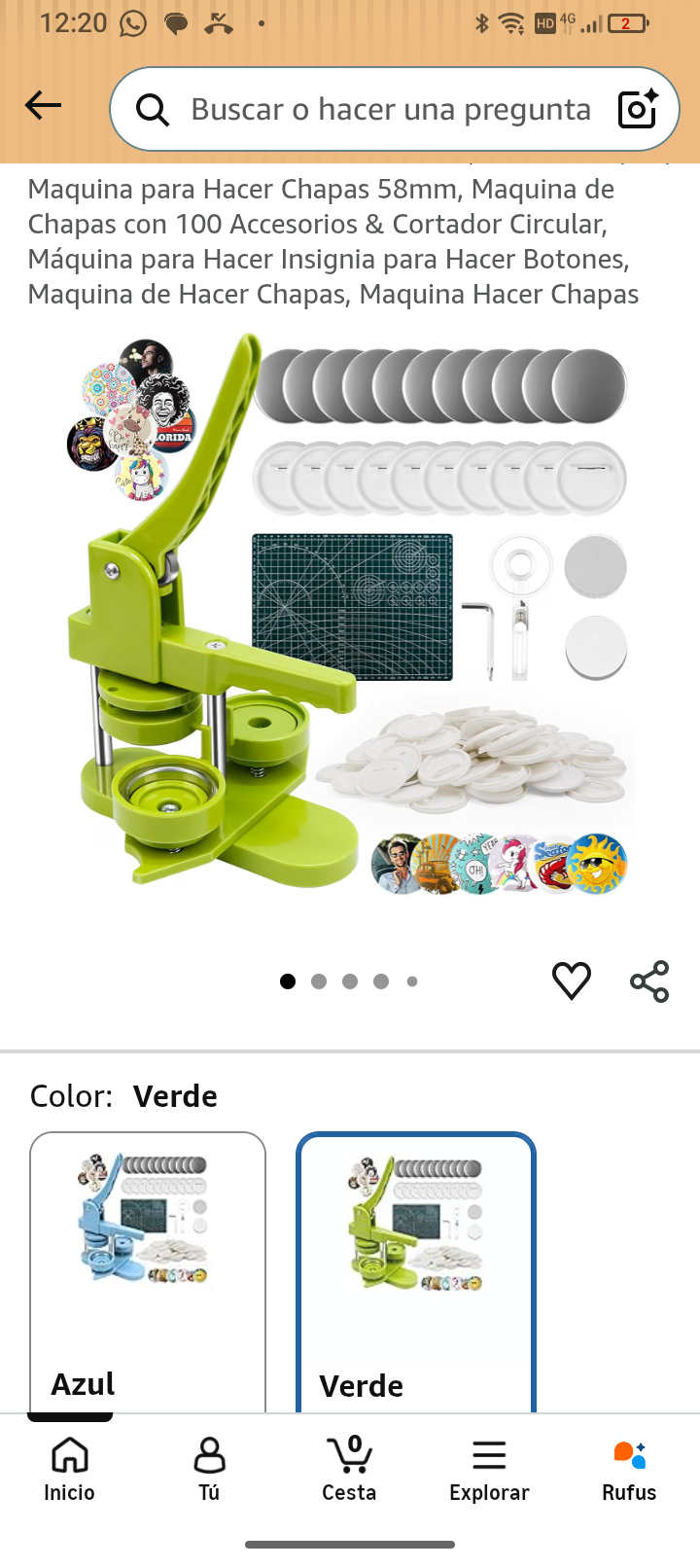 máquina para hacer chapas de 58cm - Imagen 2