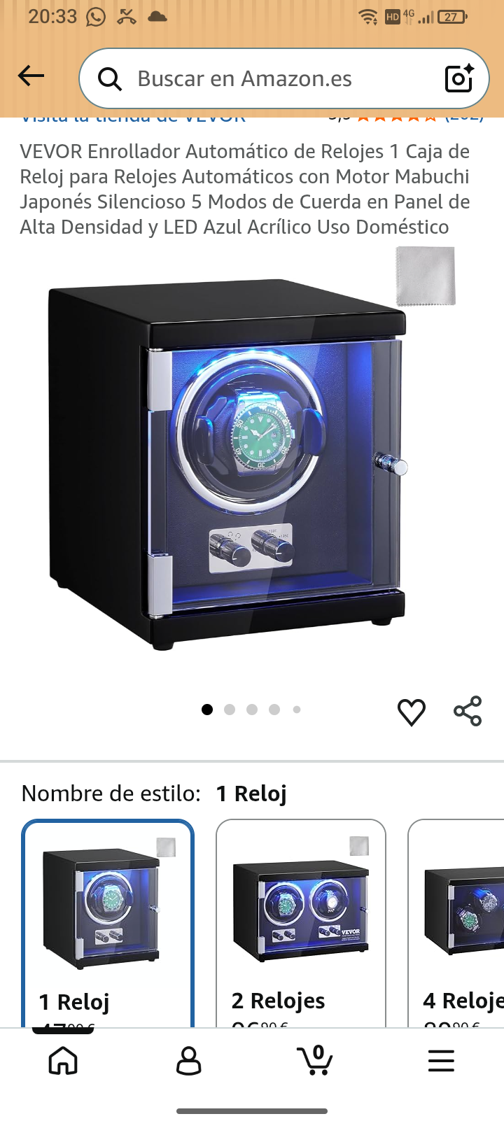enrollador automático de reloj