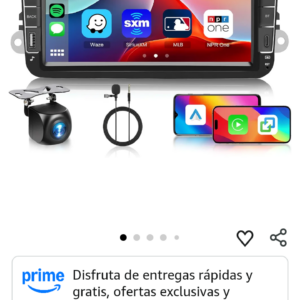pantalla táctil pará coche 8 pulgadas