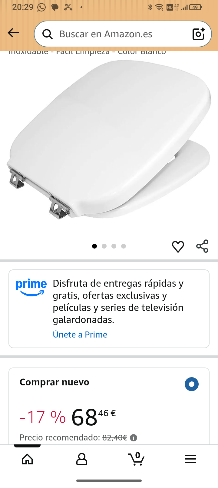 tapa universal de baño cuadrada - Imagen 2