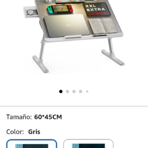 mesa de cama con led