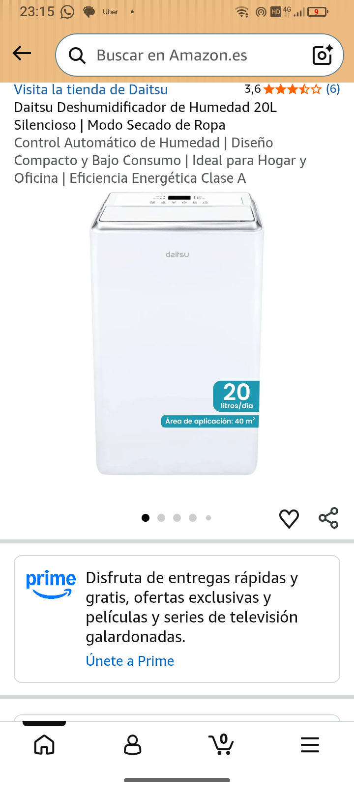deshumidificador de húmeda 20L - Imagen 2